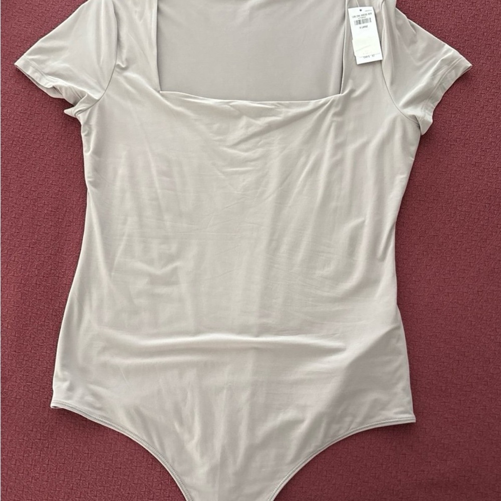 NWT Abercrombie & Fitch Square neck Short Sleeve Bodysuit